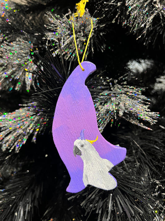 Jacaranda ornament - cockatoo