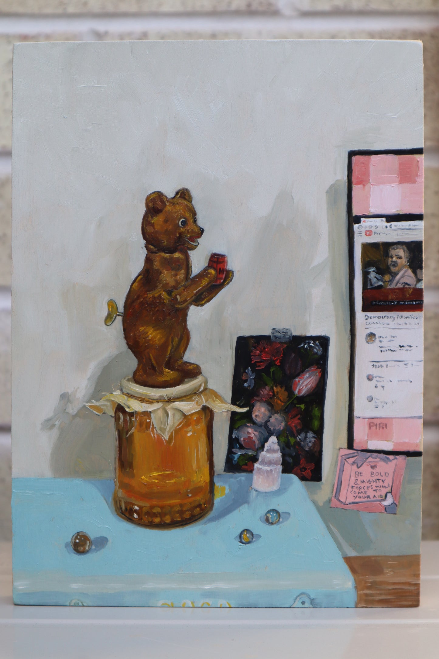 Clockwork Bear - original oil painting